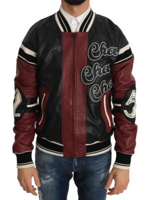 Dolce & Gabbana Exquisite Sheepskin Leather Bomber Jacket