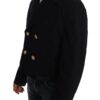 Dolce & Gabbana Elegant Dark Blue Trench Coat Jacket - Image 2