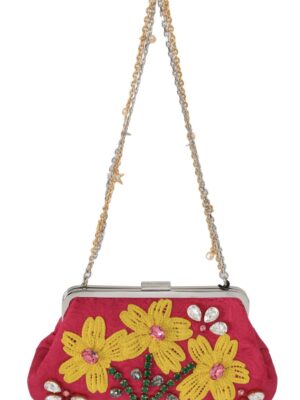 Dolce & Gabbana Elegant Evening Party Clutch in Pink