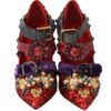 Dolce & Gabbana Red Bellucci Alta Moda Embellished Pumps - Image 5