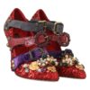 Dolce & Gabbana Red Bellucci Alta Moda Embellished Pumps - Image 6