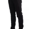Dolce & Gabbana Black Gray Wool Casual Trousers Stripe Pants - Image 4