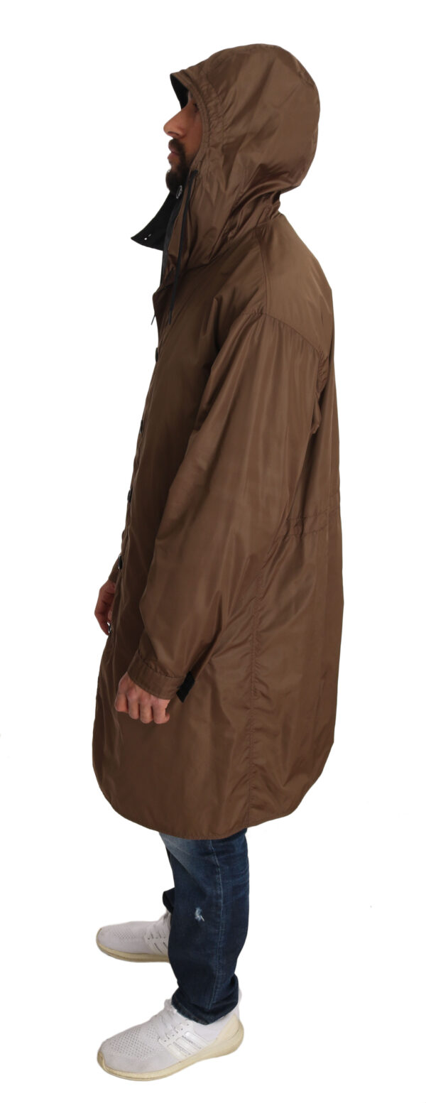 Dolce & Gabbana Elegant Reversible Hooded Raincoat - Image 8