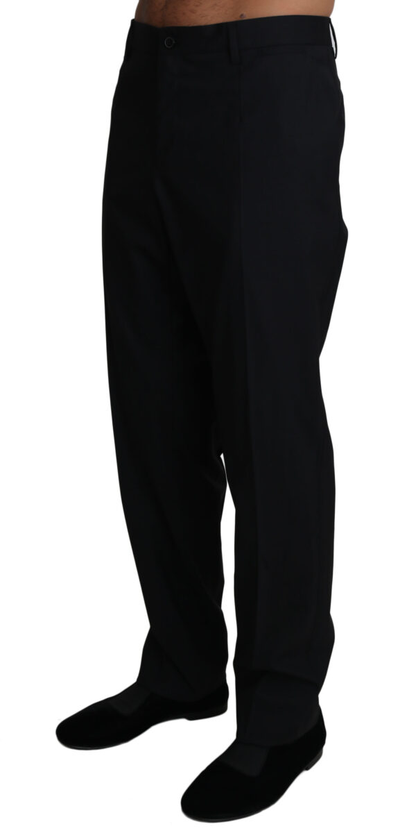 Dolce & Gabbana Elegant Black Formal Wool Blend Trousers - Image 2