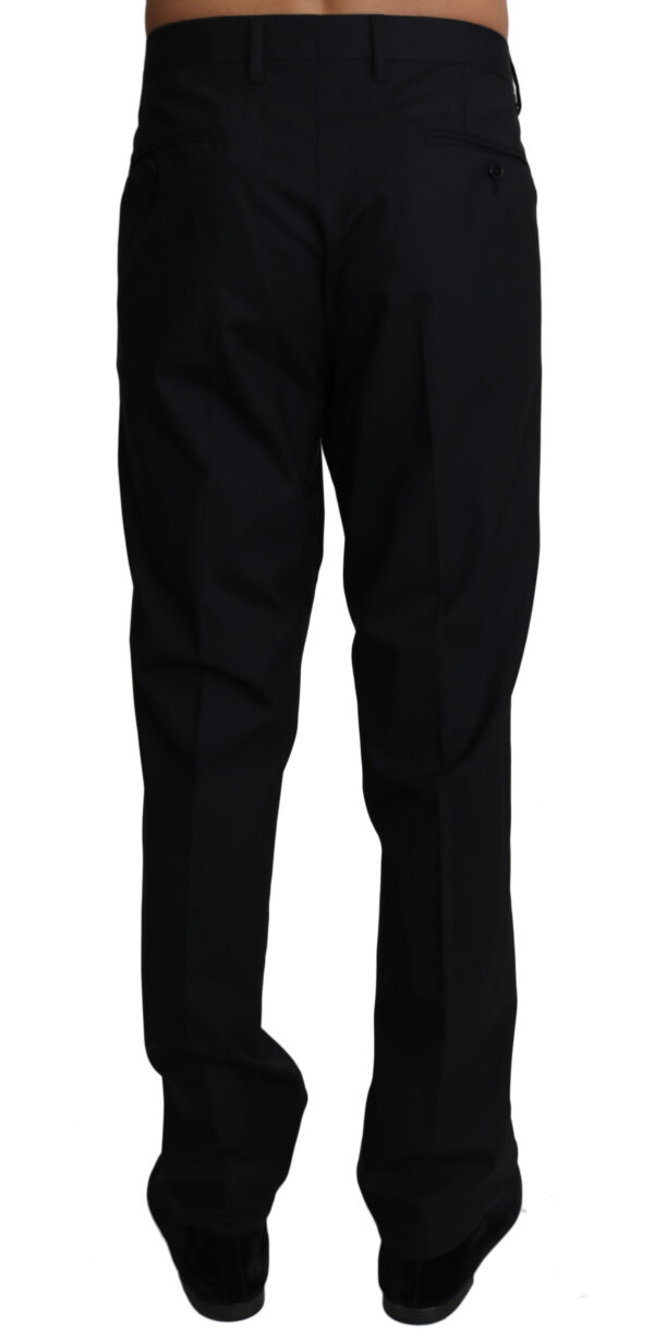 Dolce & Gabbana Elegant Black Formal Wool Blend Trousers - Image 3