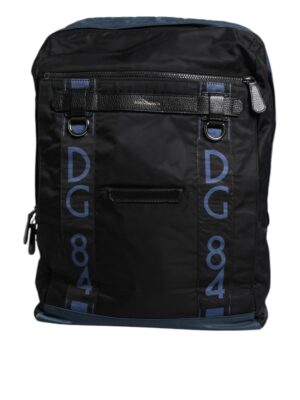 Dolce & Gabbana Black Nylon DG Logo School Backpack Bag