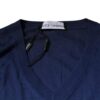 Dolce & Gabbana Navy Blue Cashmere V-neck Pullover Sweater - Image 7