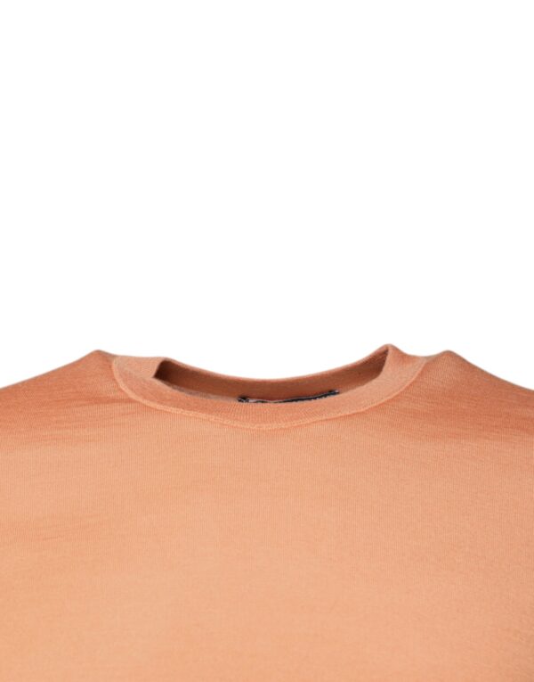 Dolce & Gabbana Beige Wool Crewneck Pullover Cropped Sweater - Image 3