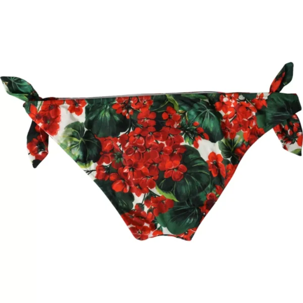 Dolce & Gabbana Multicolor Geranium Swim Bottom Beachwear Bikini - Image 3