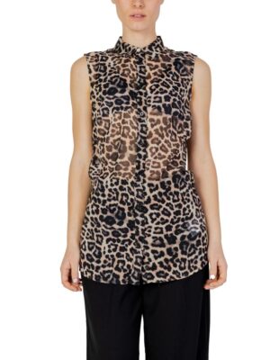 Guess Brown Polyester Shirt