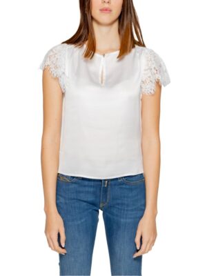 Guess White Polyester Shirt
