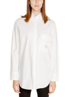 Calvin Klein Jeans White Recycled Cotton Shirt
