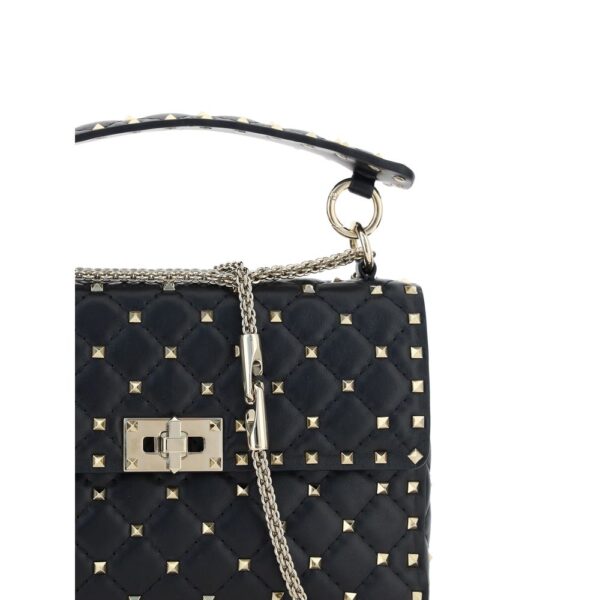 Valentino Garavani Rockstud Spike Leather Shoulder Bag - Image 4