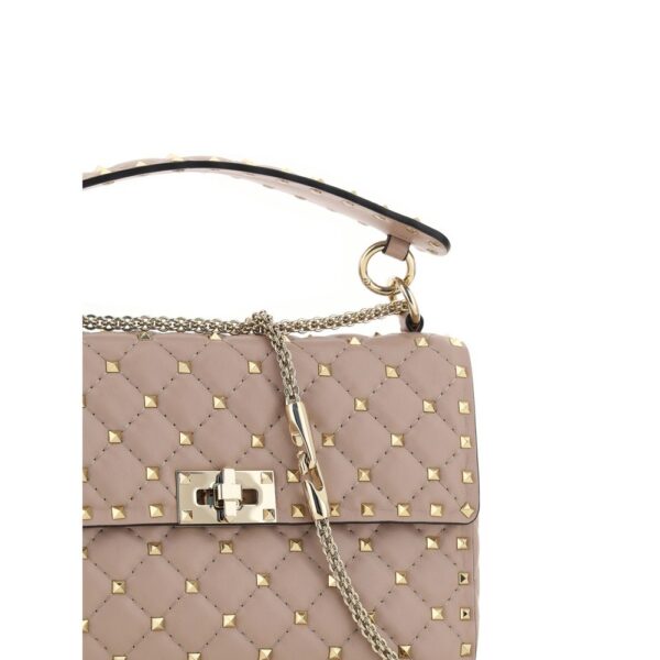 Valentino Garavani Rockstud Spike Leather Shoulder Bag - Image 4