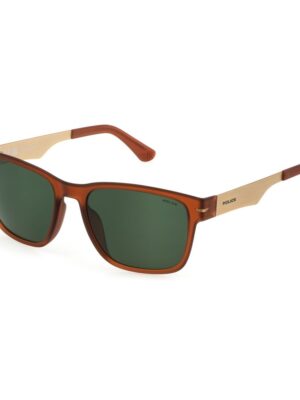 Police Brown Plastic Sunglasses