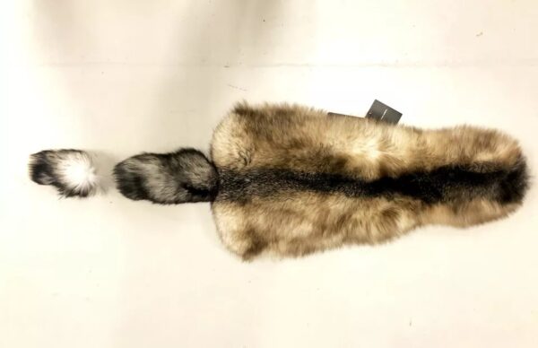 Dolce & Gabbana Brown Fox Tail Fur Shawl Neck Wrap Cover Collar Scarf - Image 6