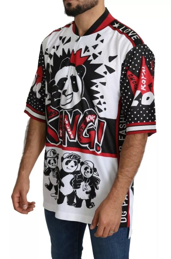 Dolce & Gabbana White King Panda Polyester T-shirt Top - Image 4