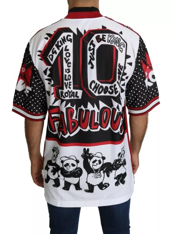 Dolce & Gabbana White King Panda Polyester T-shirt Top - Image 5