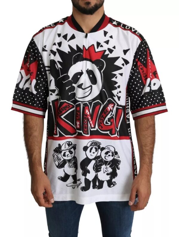 Dolce & Gabbana White King Panda Polyester T-shirt Top - Image 3