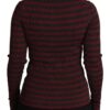 Dolce & Gabbana Black Red Striped Womens Cardigan Sweater - Image 5