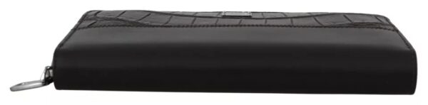 Dolce & Gabbana Brown Exotic Leather Zip Around Continental Clutch Wallet - Image 5