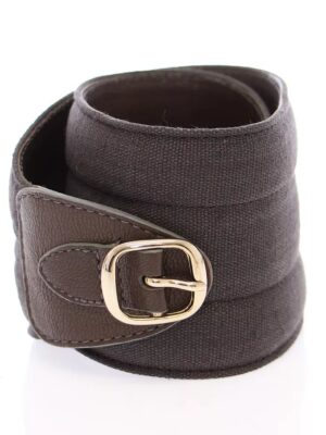 Dolce & Gabbana Brown D&G Leather Linnen Logo Belt