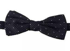 Dolce & Gabbana Blue Patterned Silk Adjustable Neck Bow Tie Men