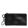 Dolce & Gabbana Black Calfskin Leather DG Logo Card Holder Wallet