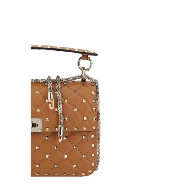 Valentino Garavani Rockstud Spike Leather Shoulder Bag - Image 4