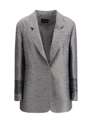 Giorgio Armani Embroidered striped Blazer