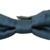 Dolce & Gabbana Blue 100% Silk Adjustable Neck Bow Tie Mens - Image 6