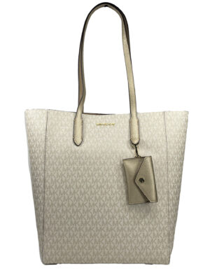Michael Kors Vincent With Card Case Large Tote Purse Bag Gold