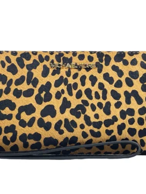 Michael Kors Jet Set Animal Print Continental Wristlet Wallet