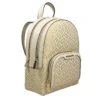 Michael Kors Jaycee Medium Zip Pocket Backpack Bag Cream Gold - Image 2