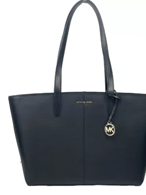 Michael Kors Medium Zip Top Tote Carryall Bag Black