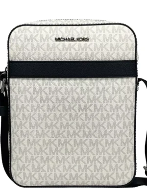Michael Kors Cooper Medium Flight Crossbody Bag White