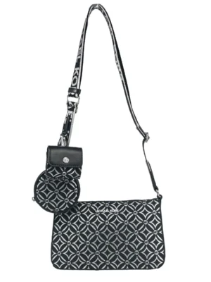 Michael Kors Crossbody Tech Attachment Bag Purse Black