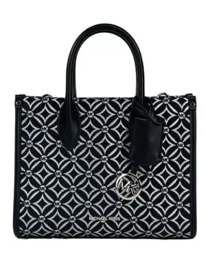 Michael Kors Mirella Small Top Zip Crossbody Tote Bag Black