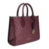 Michael Kors Mirella Small Top Zip Crossbody Tote Bag Oxblood - Image 2