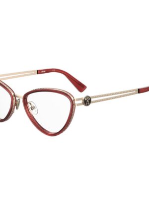 Moschino Burgundy Metal Frames