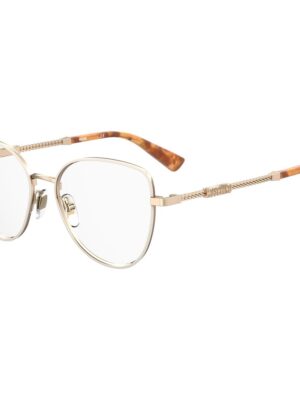 Moschino Gold Stainless Steel Frames