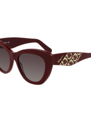 Salvatore Ferragamo Bordeaux Acetate Sunglasses