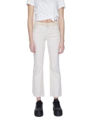 Vero Moda Beige Cotton Jeans & Pant