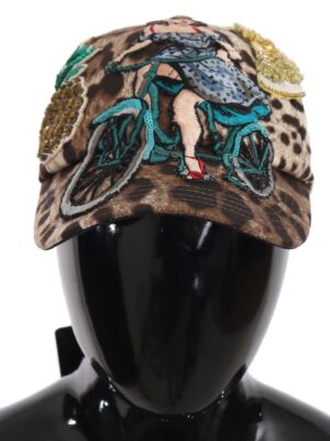 Dolce & Gabbana Elegant Sequined Leopard Baseball Cap