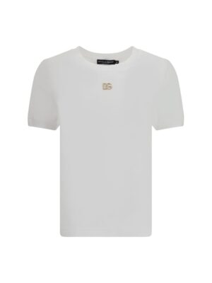 Dolce & Gabbana Logo with strass T-shirt