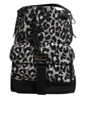 Dolce & Gabbana Multicolor Leopard Jacquard Hobo Crossbody Borse Bag