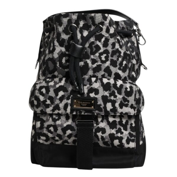 Dolce & Gabbana Multicolor Leopard Jacquard Hobo Crossbody Borse Bag - Image 3