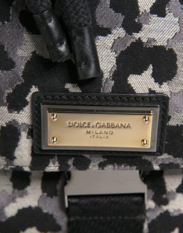 Dolce & Gabbana Multicolor Leopard Jacquard Hobo Crossbody Borse Bag - Image 5