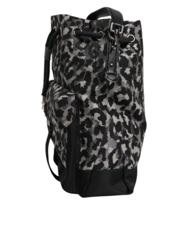 Dolce & Gabbana Multicolor Leopard Jacquard Hobo Crossbody Borse Bag - Image 6