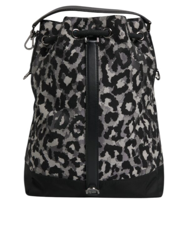 Dolce & Gabbana Multicolor Leopard Jacquard Hobo Crossbody Borse Bag - Image 8